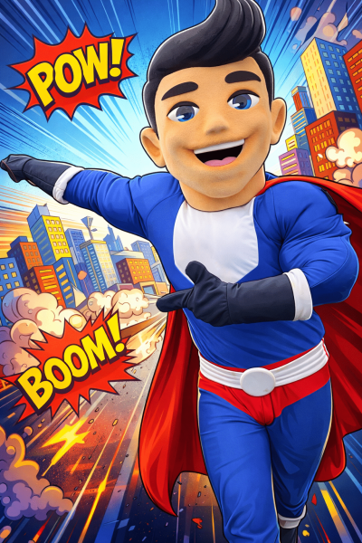 Lej en maskot til event Fantastiske Frank